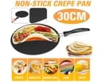 Pancake Crepe Maker Non Stick Breakfast Egg Steak Cooker Grill Plate Pan 30CM 2