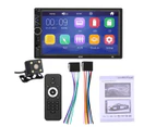 7" Double 2DIN Car MP5 Player Bluetooth Touch Screen Stereo Radio USB AUX Camera