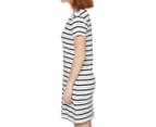 Tommy Hilfiger Women's Marlowe Stripe Split Neck Dress - Grey Heather Multi 3