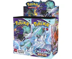 (3. Booster Display, Sword & Shield 6 Chilling Reign: Booster Display) - Pokémon TCG: Sword & Shield—Chilling Reign Booster Display Box