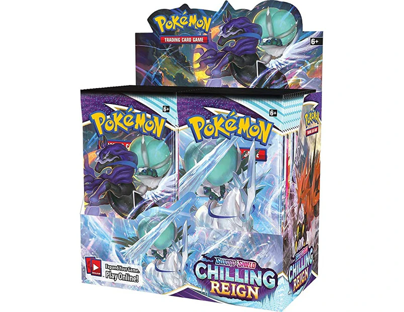 (3. Booster Display, Sword & Shield 6 Chilling Reign: Booster Display) - Pokémon TCG: Sword & Shield—Chilling Reign Booster Display Box