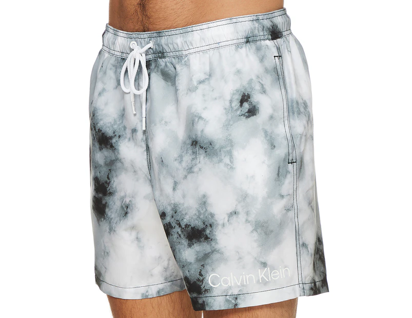 Calvin Klein Swimwear Mens Euro Volley Tie Dye Boardshorts Black