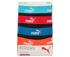 Puma Men's Solid Boxers 4-Pack - Black/Multi