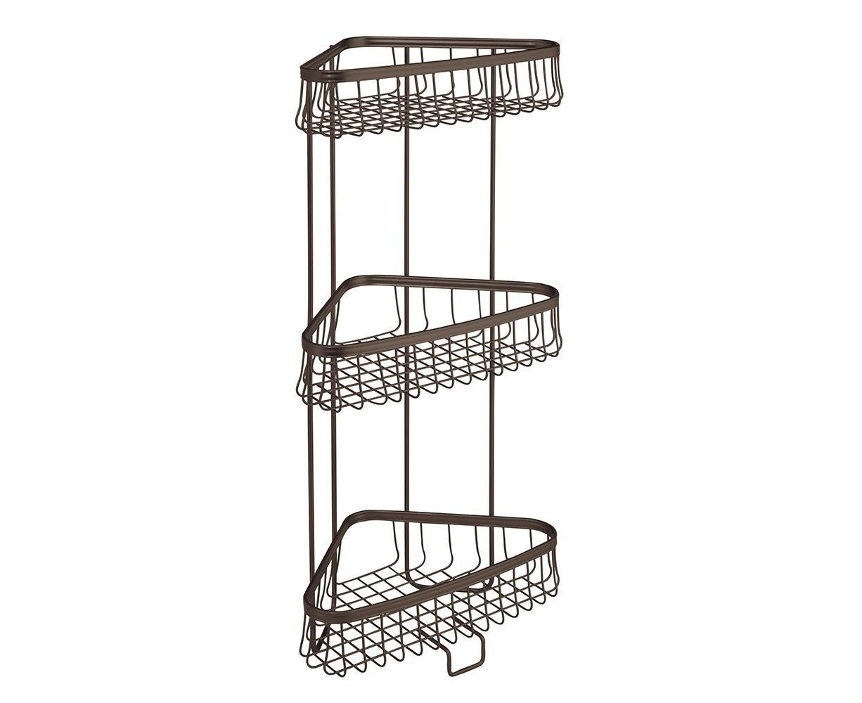 Interdesign Bronze York Lyra Under Shelf Basket
