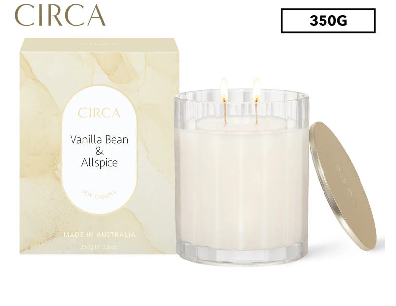 Circa Vanilla Bean & Allspice Scented Soy Candle 350g