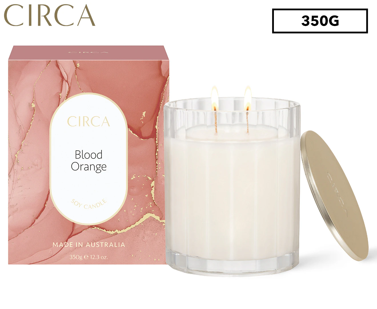 Circa Blood Orange Scented Soy Candle 350g