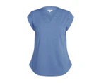 W.Lane V-Neck T-Shirt - Womens - Cobalt