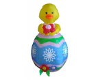 1.2m Easter Inflatable Chick with Flower Yard Decoration