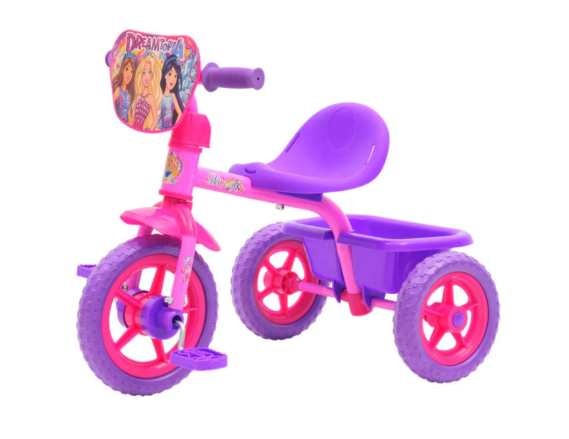 Barbie Pedal Bike Trike Ride On Toy Bucket Kids/Children/Toddler 3y+ Pink