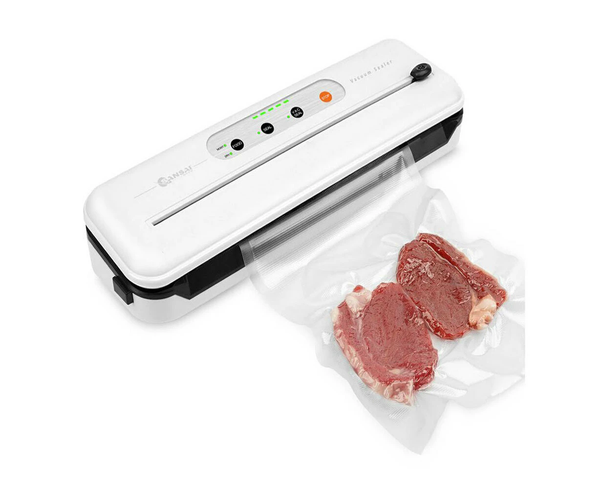 Sansai Electric Vacuum Sealer 60kPa Powerful Suction f/ Food Locks In Freshness