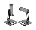 Sansai Tablet & Phone Retractable Bracket Table Stand/Mount Black f/ 13.5-21cm