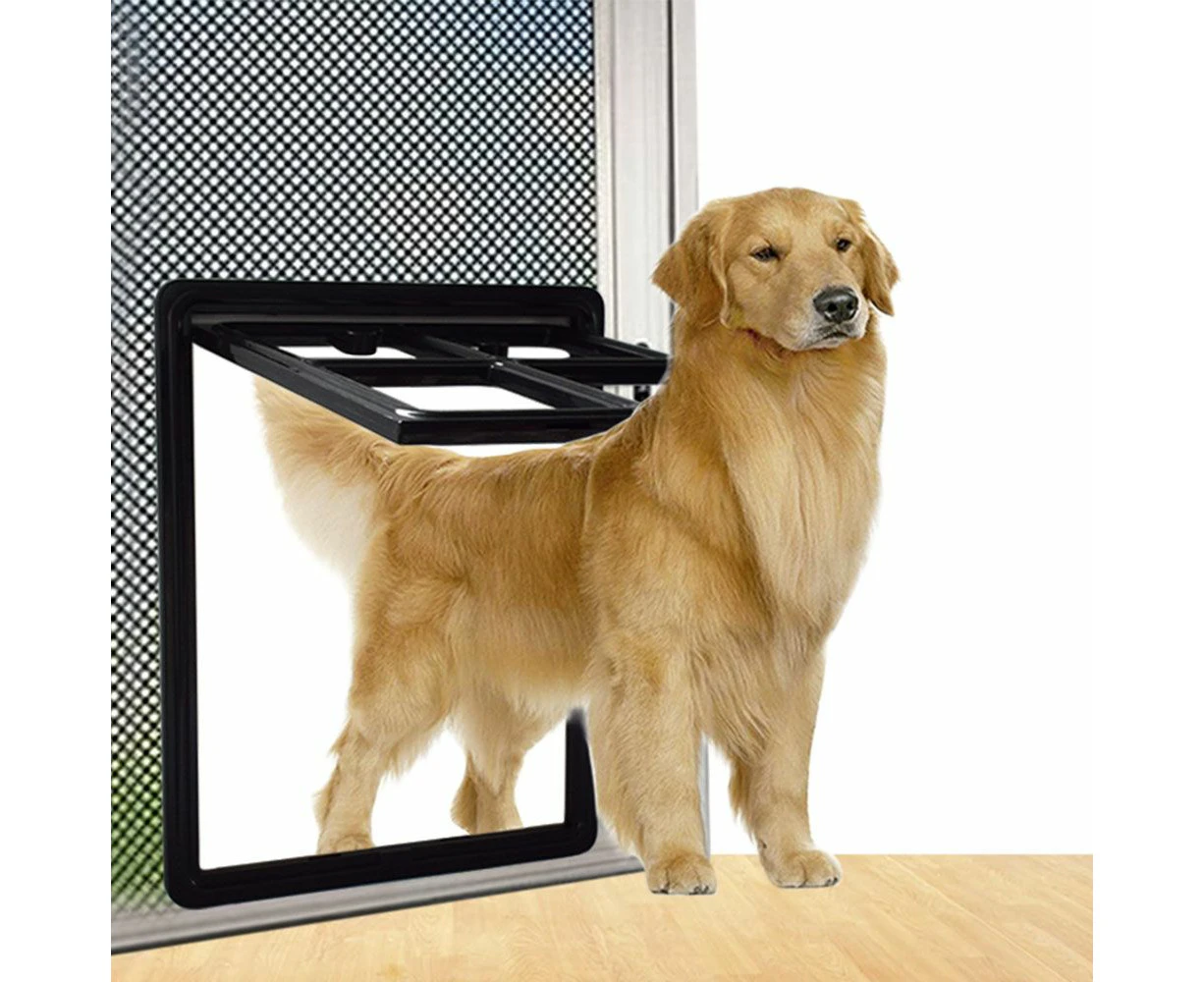 Pet Cat Dog Gate Way Moustiquaire Anti-insect Pet Flap Door Screen Large