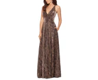 B&A By Betsy And Adam Women's Dresses Evening Dress - Color: Black/Gold