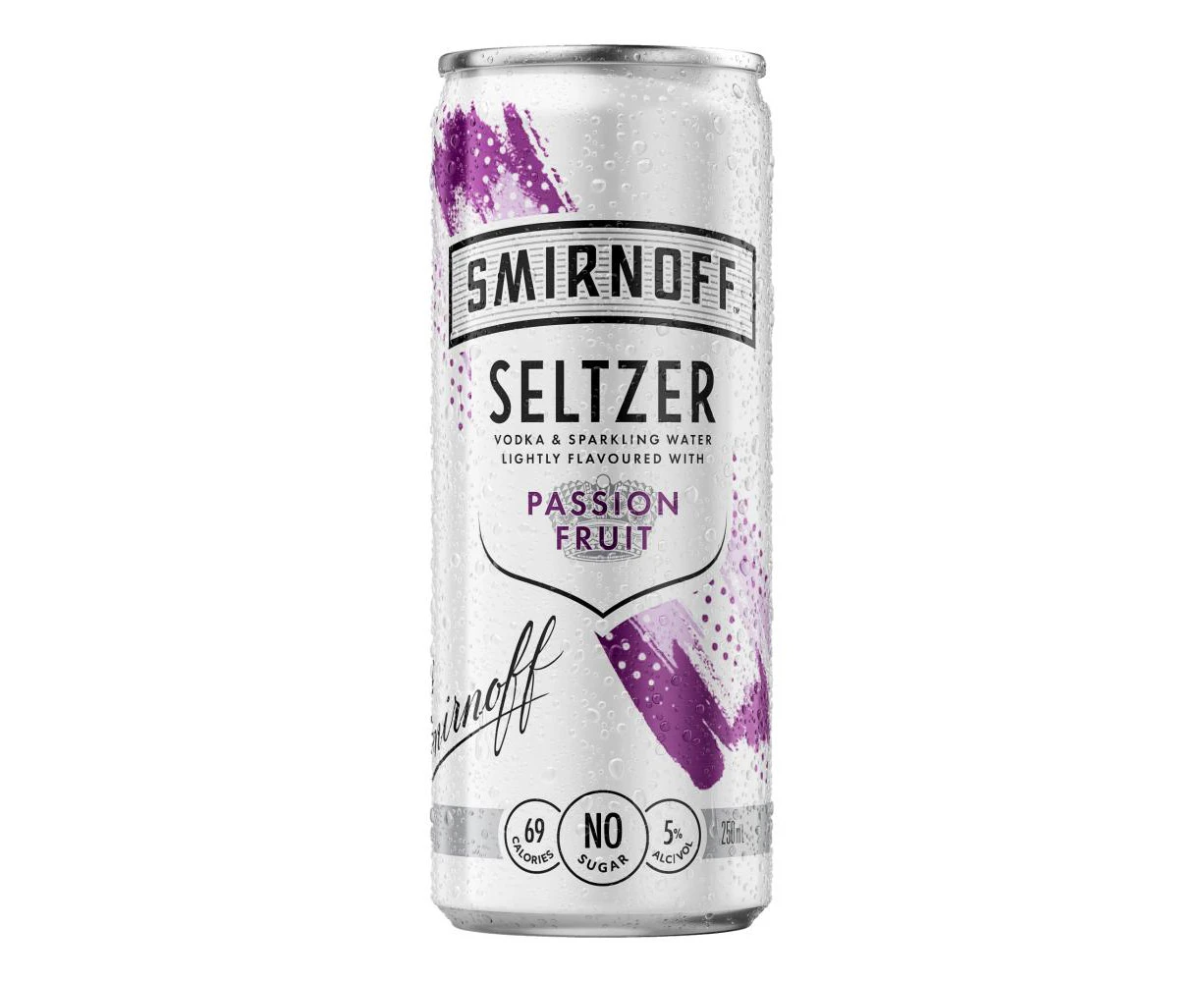 Smirnoff Passionfruit Seltzer (10X250ML)