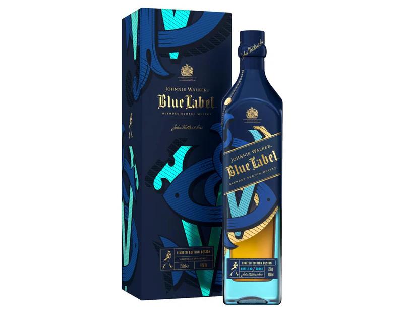 Johnnie Walker Blue Label Limited Edition Design Gift Box 750mL