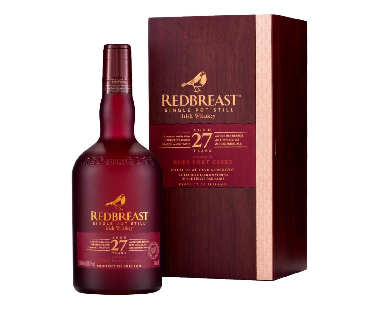 Redbreast Aged 27 Years Cask Strength Single Pot Still Irish Whiskey 700mL