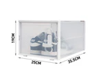 Advwin 16PCS Shoe Storage Box Aromatic Shoe Sneaker Box Clear Display Box Stackable Breathable Shoe Storage
