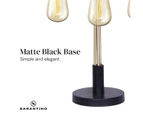 Sarantino Exposed Bulb Industrial Table Lamp