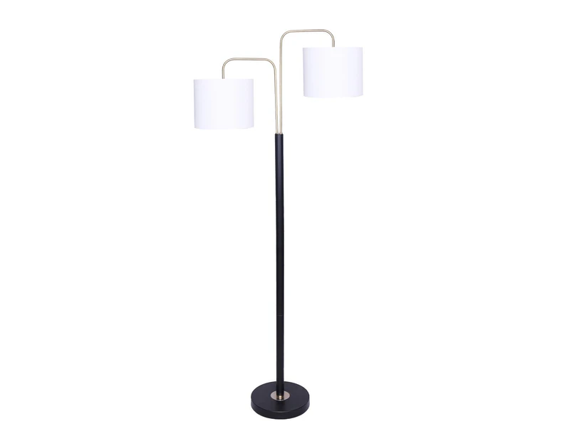 Sarantino Black Metal Task Floor Lamp