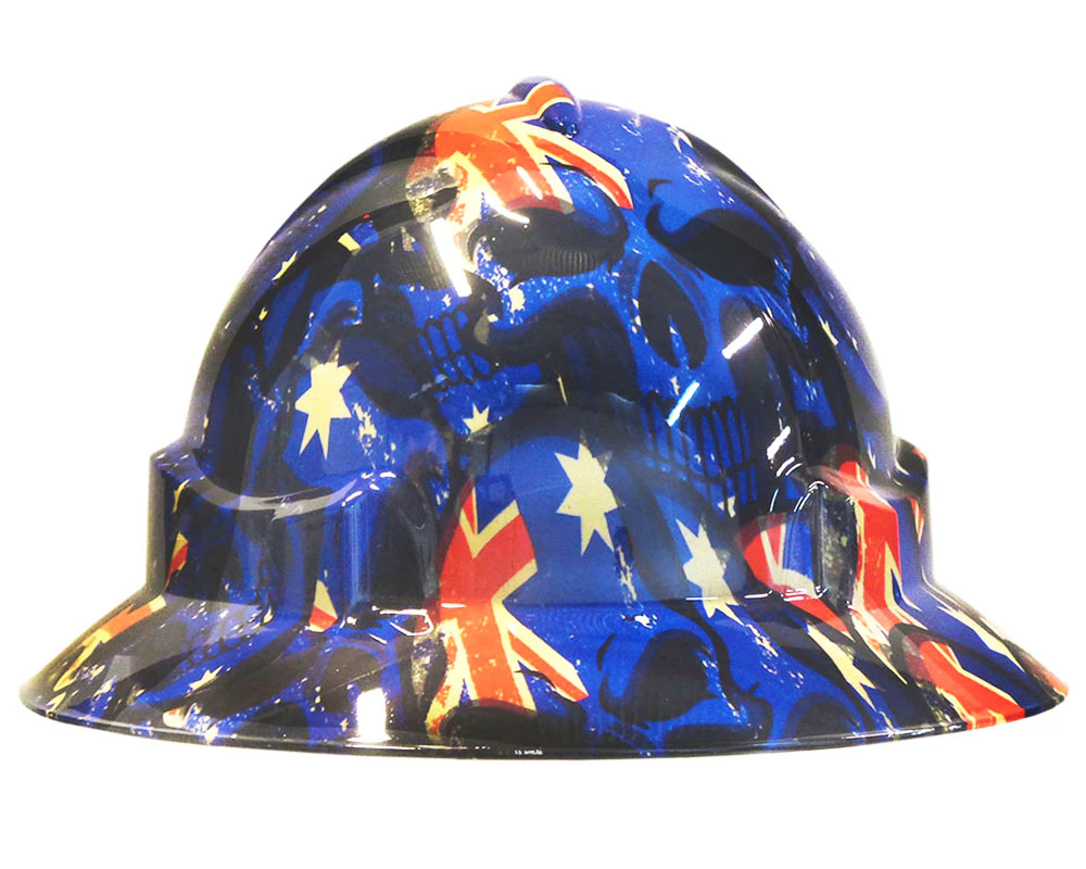 Cool Hard Hats Unisex AUSSIE TO THE CORE Pro Choice Wide Brim Safety Hard Hat