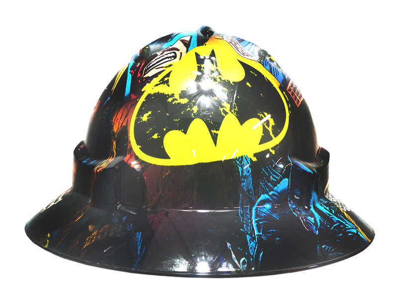 Cool Hard Hats Unisex BATMAN COMIC Pro Choice Wide Brim Safety Hard Hat