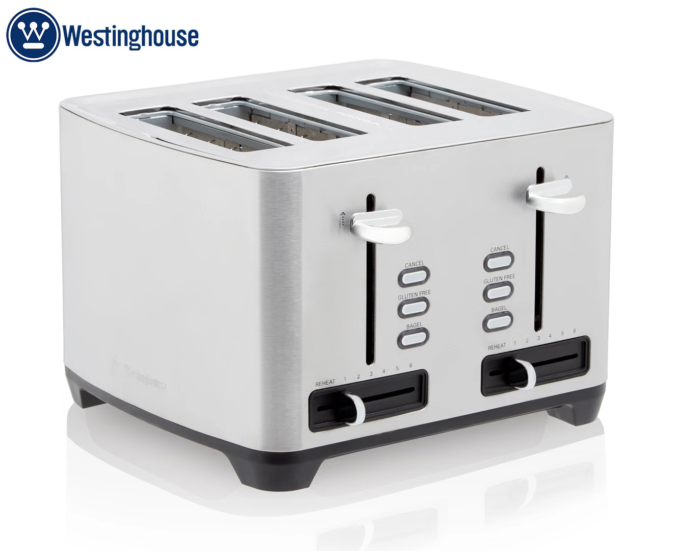 Westinghouse 4-Slice Toaster -Stainless Steel WHTS4S05SS