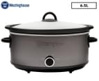 Westinghouse 6.5L Slow Cooker - Black/Stainless Steel WHSC08KS 1