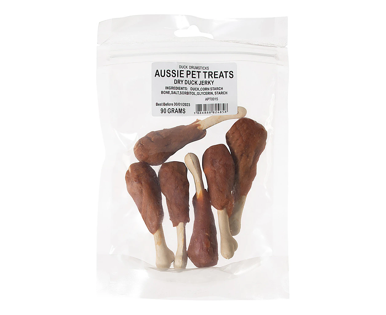 Doglisious Duck Jerky Drumsticks 90G Dog Treats