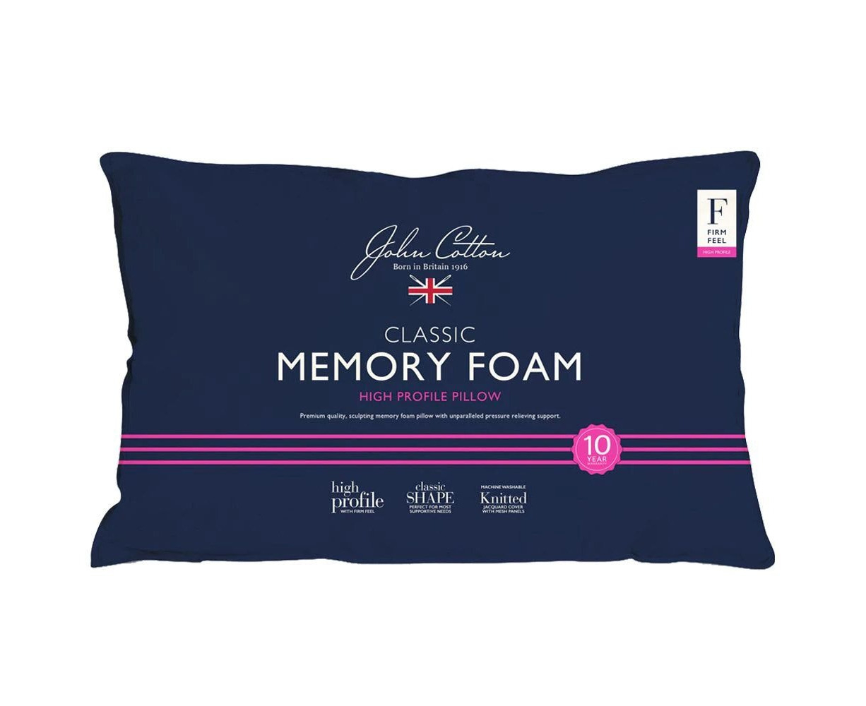 killarney linen memory foam pillow