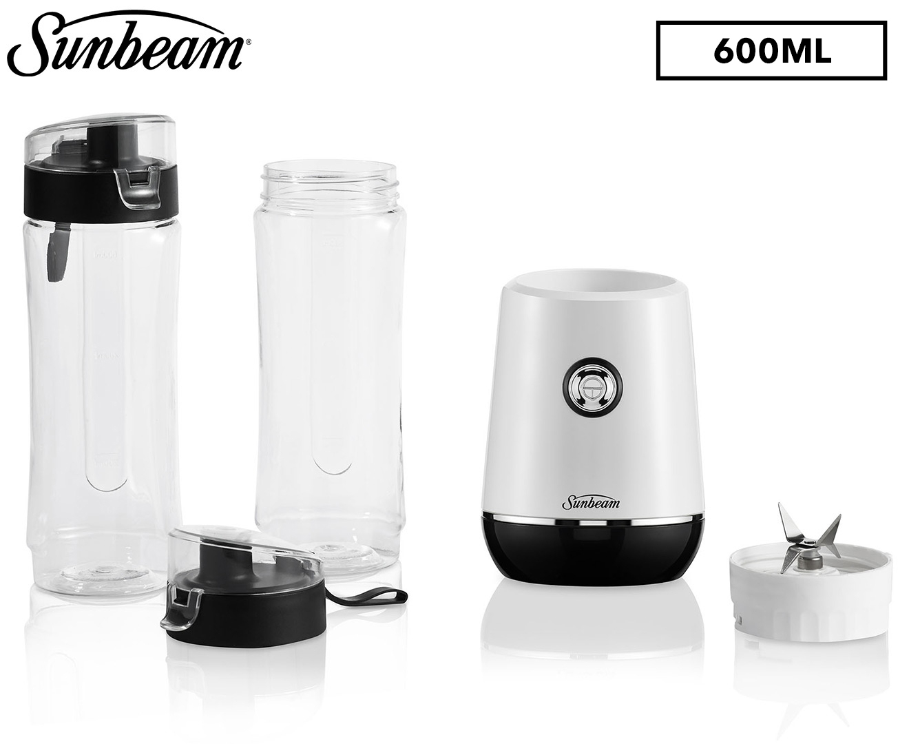 Sunbeam 600mL Insta Go Blender - White PBP1000WH | Catch.com.au