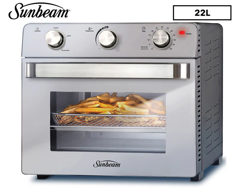 Sunbeam 22L Multi Function Oven + Air Fryer - Stainless Steel BT7200