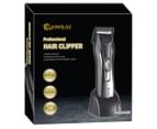 Sansai Professional Rechargeable Cordless Hair & Beard Clipper / Trimmer - Silver/Black 3