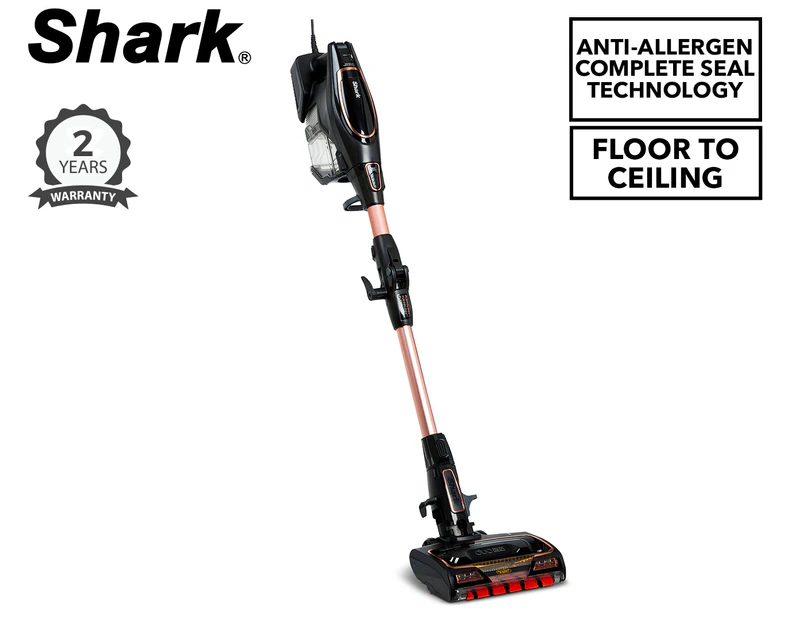 Shark Corded Stick Vacuum Cleaner w/ Self Cleaning Brushroll - Granite  Grey/Rose Gold HZ390 