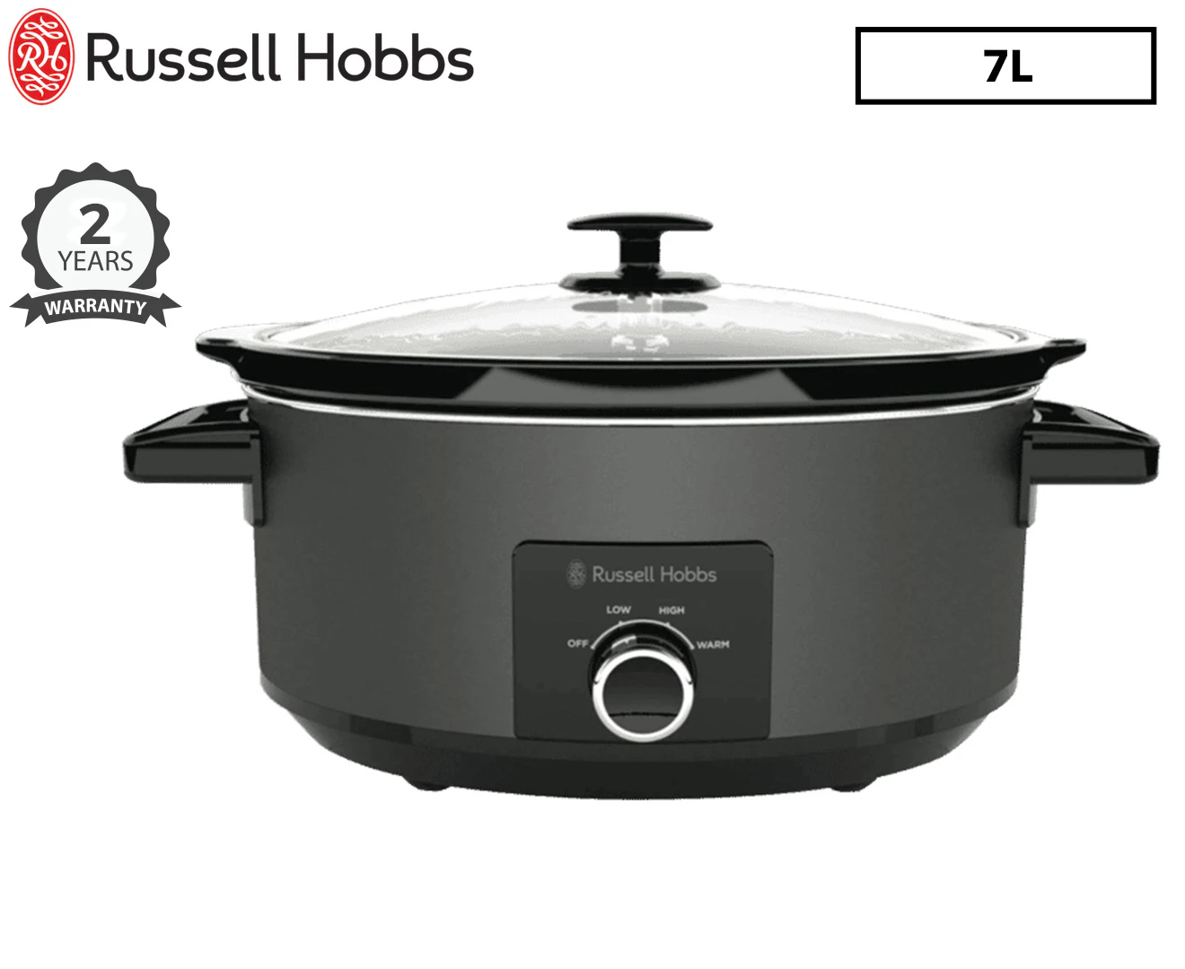 Russell Hobbs RHSC7 7L Electric Slow Cooker Food/Kitchen/Cooking 320 Watts