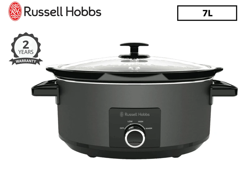 Russell Hobbs 7L Slow Cooker - Matte Black RHSC7