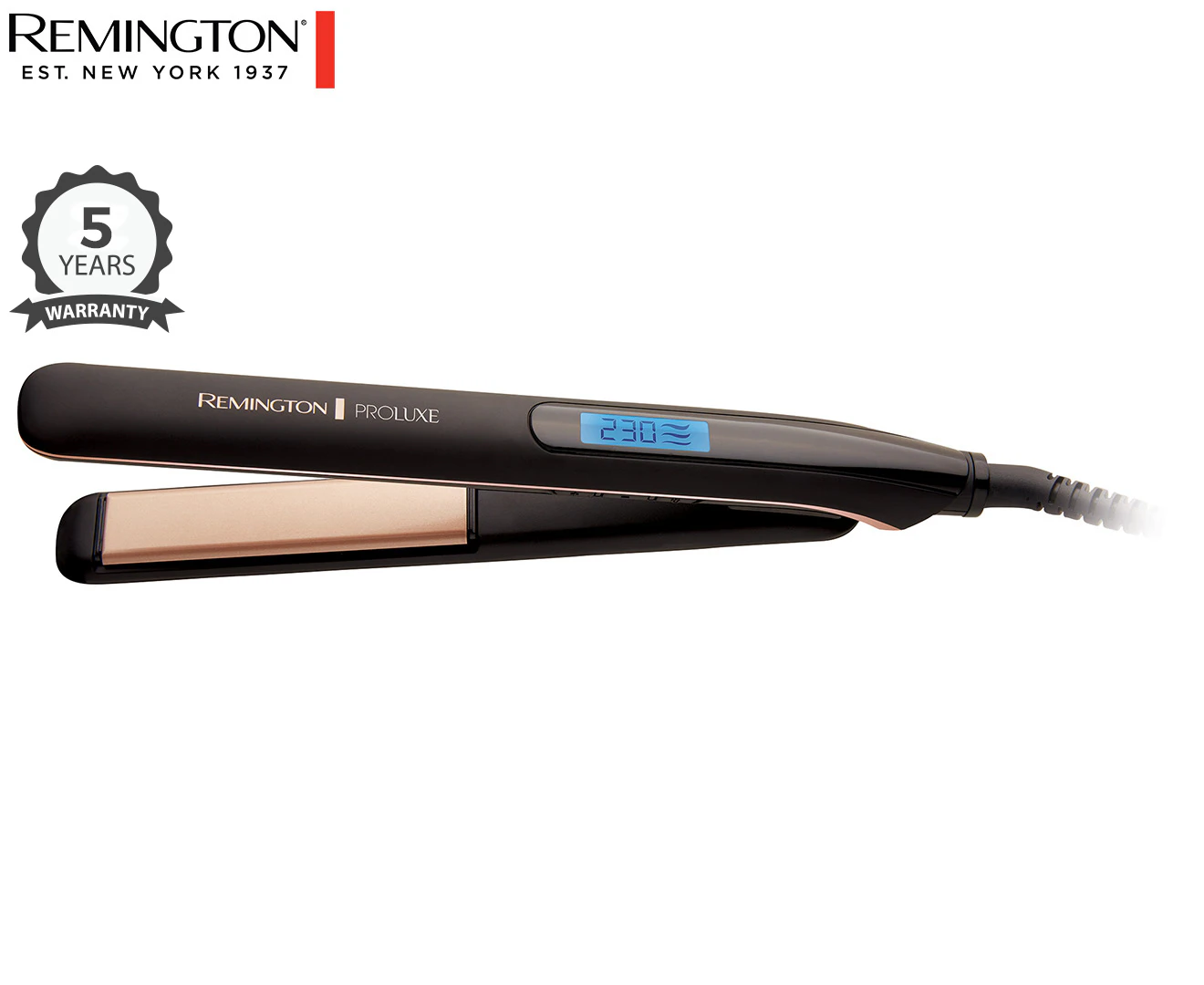 Remington Proluxe Salon Ceramic 10 Setting Glide Styling Salon Hair Straightener