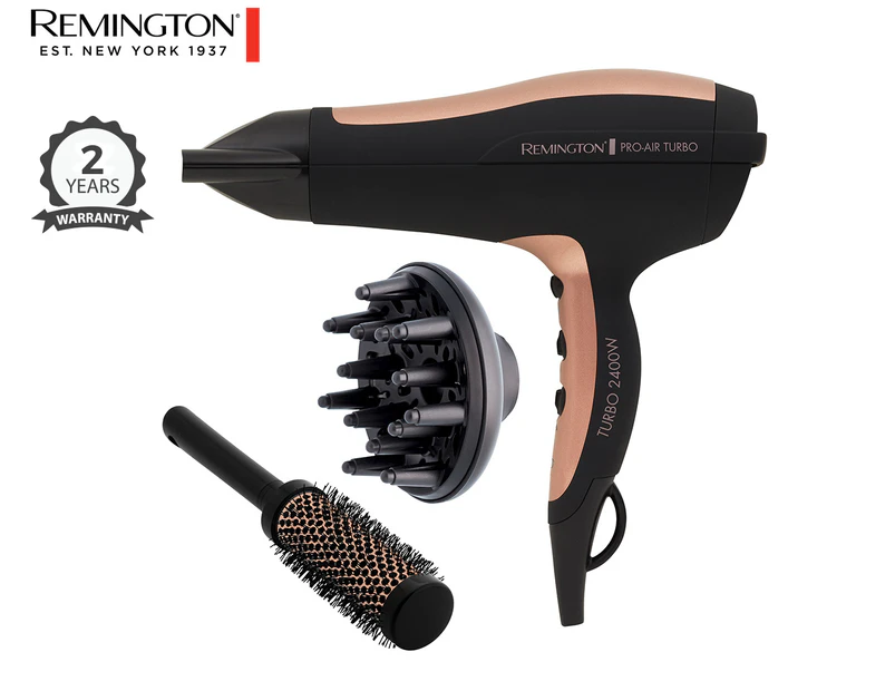 Remington Pro Air Turbo Hair Dryer - Black D5220AU
