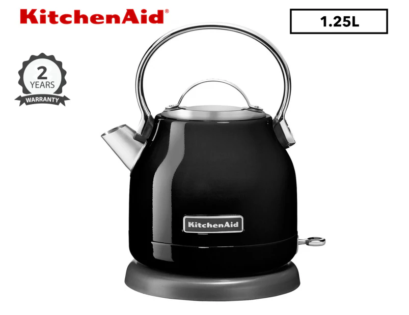 KitchenAid 1.25L Electric Kettle - Onyx Black KEK1222