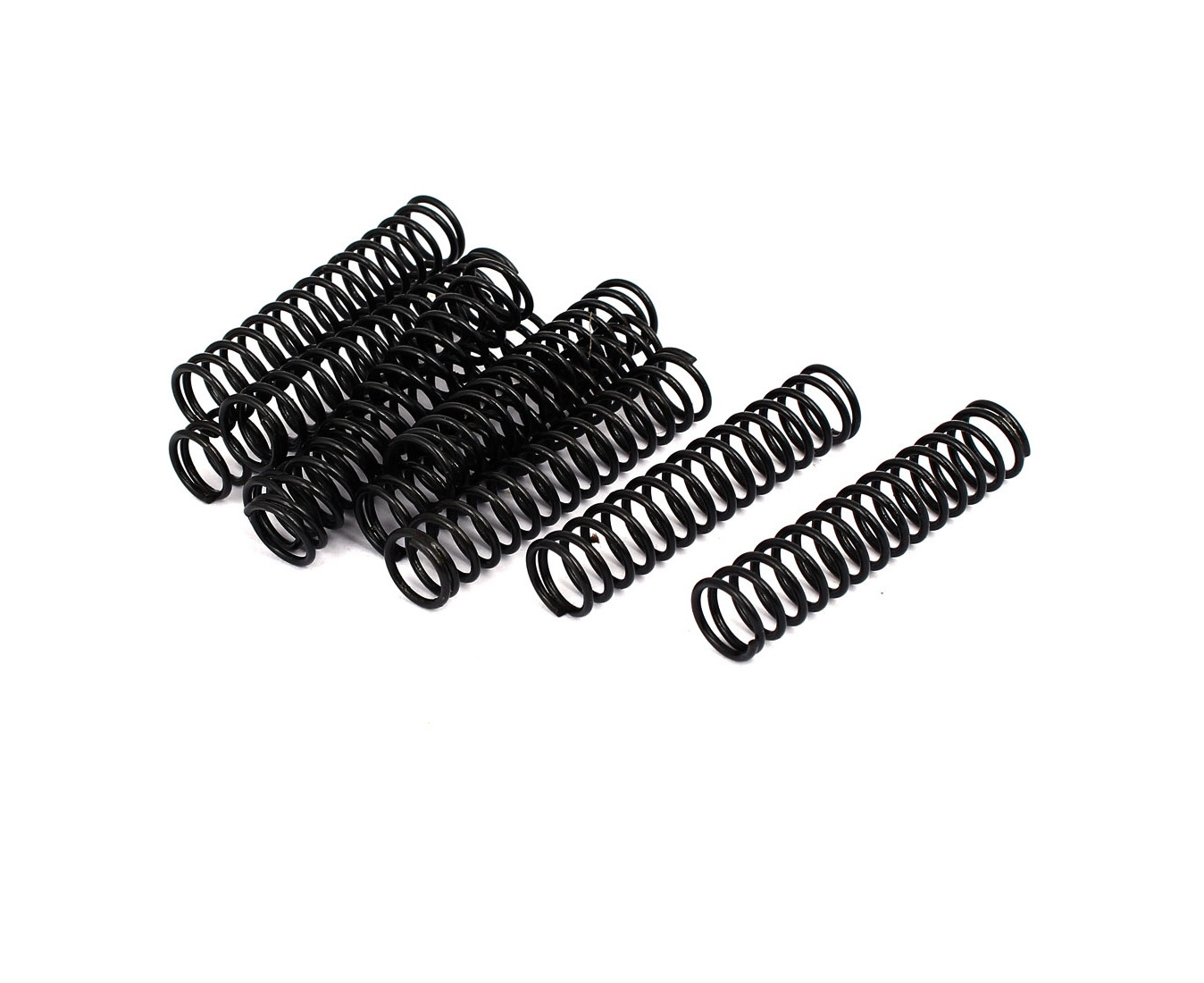 9mm OD sourcingmap Compression Spring 15mm Free Length Spring Steel Extension Spring,Black,10Pcs 1.2mm Wire Dia 