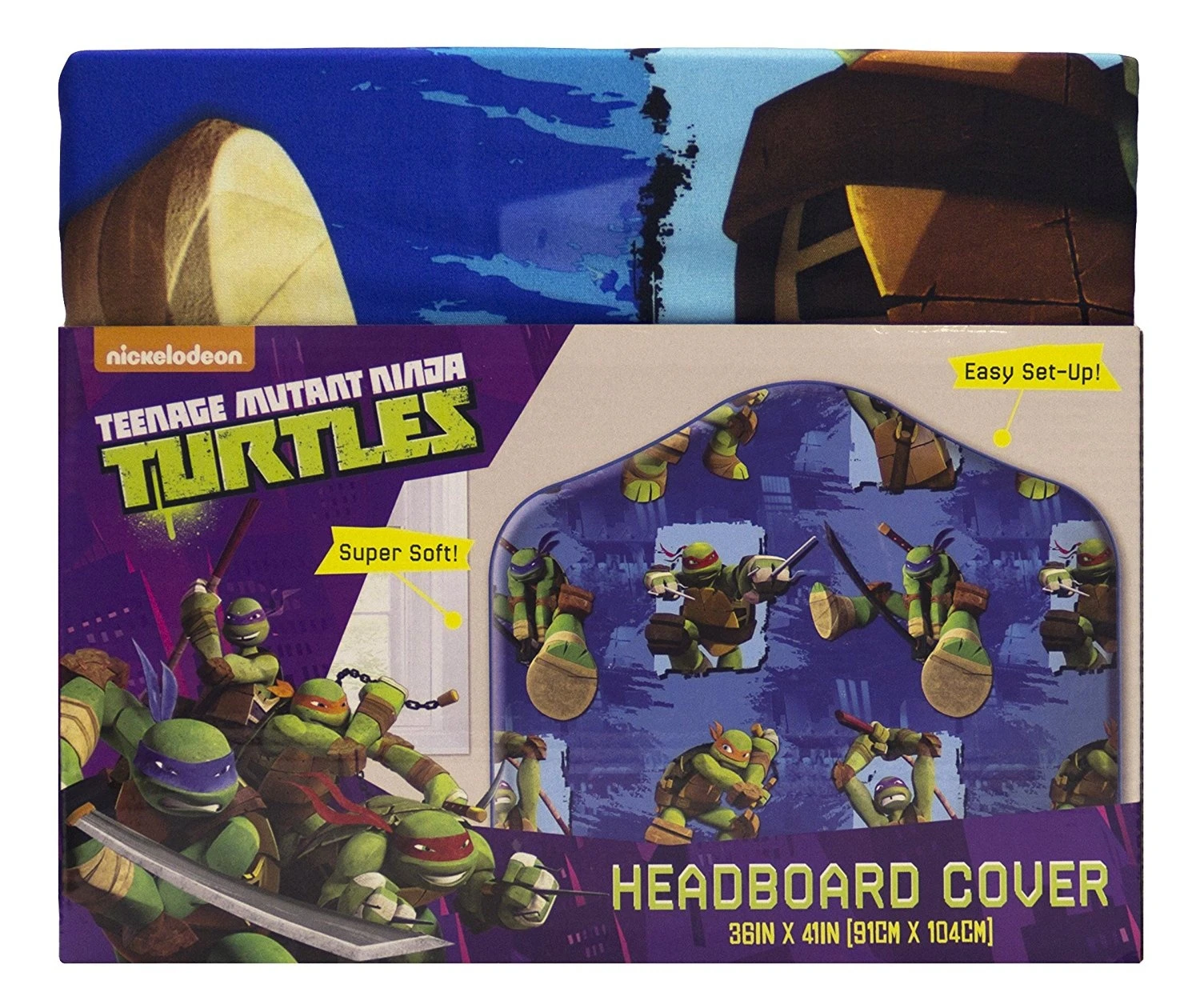 Nickelodeon Teenage Mutant Ninja Turtles Microfiber Headboard Cover