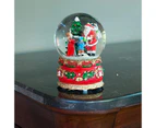 BestPysanky Santa Giving Musical Box Snow Globe