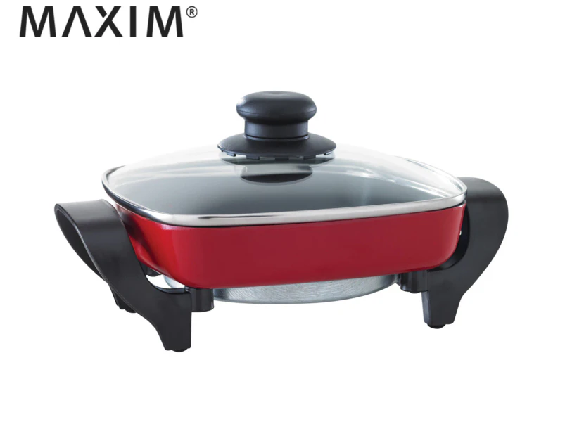 Maxim 20cm Mini Electric Frypan - Red MMFP20