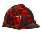 Cool Hard Hats Unisex FURY RED Cap Style MSA Safety Hard Hat