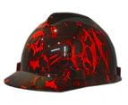 Cool Hard Hats Unisex FURY RED Cap Style MSA Safety Hard Hat