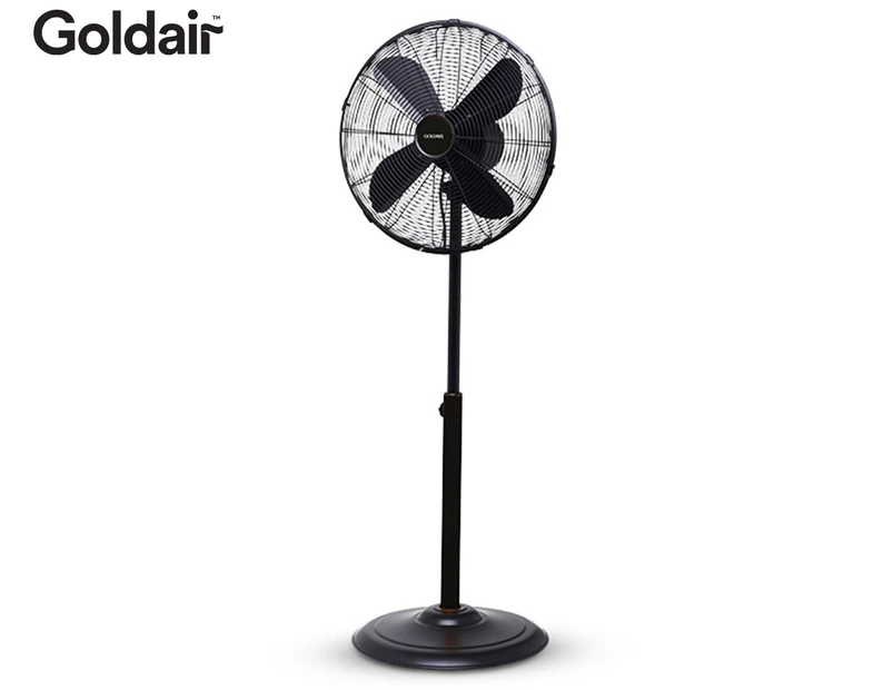 Goldair 40cm Metal Pedestal Fan - Matte Black GCPF240