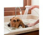 Cleaning Tools Pet Faucet Sprayer Dog Shower Head Spray Sieve Bath Hose Pool Wash Hairdresser Hair Push Shower - White