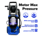 Oppsbuy 3900PSI Electric High Pressure Washer 2500W Cleaner Electric Water Gurney Pump 10M Hose Blue