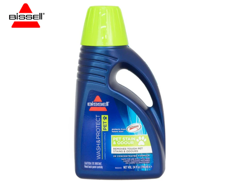 Bissell Wash & Protect Pet Stain & Odour Carpet Cleaning Formula 709mL