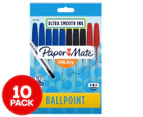 Paper Mate InkJoy 100ST Ballpoint Pens 10-Pack - Blue/Black/Red