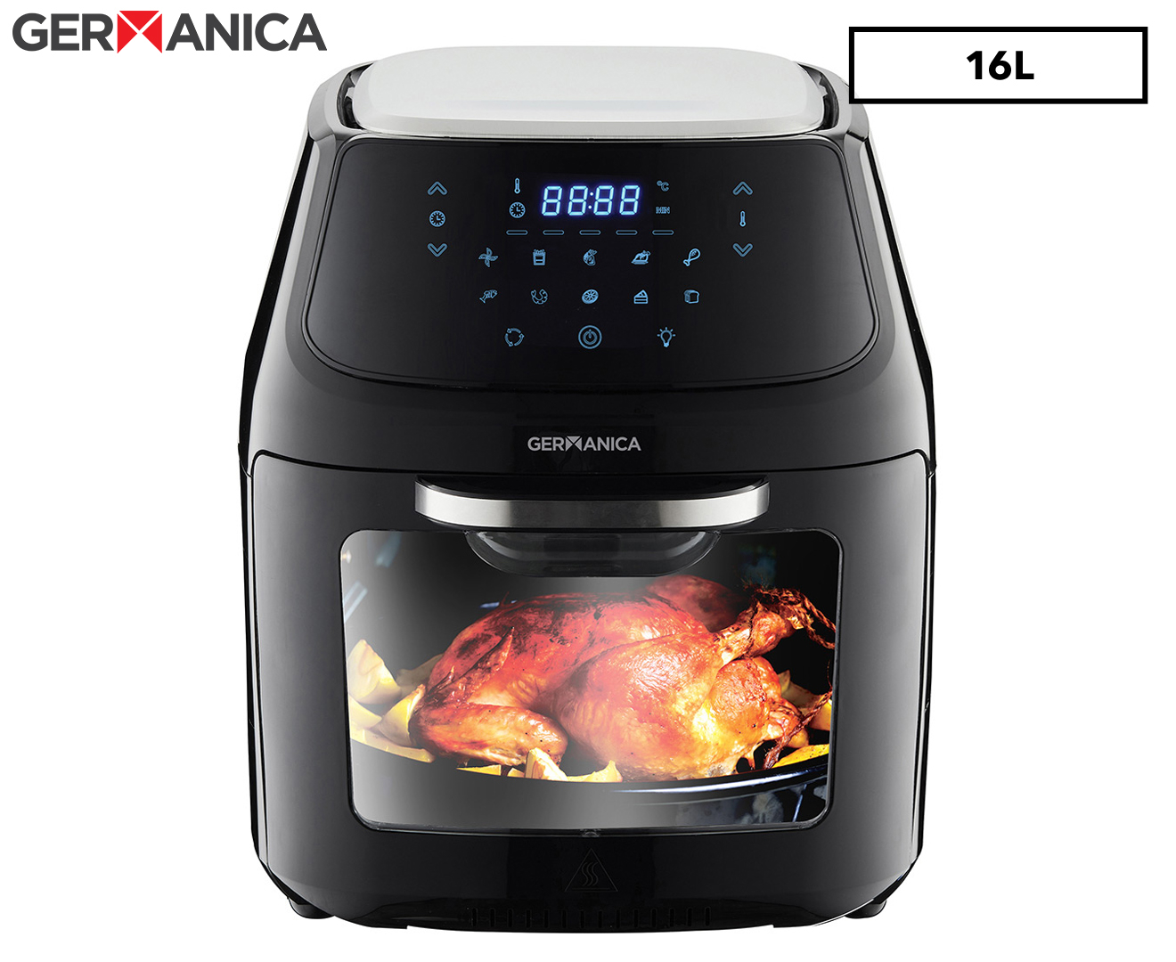 Germanica 16L Digital Air Fryer With Rottiserie - GAF16RD | Catch.co.nz